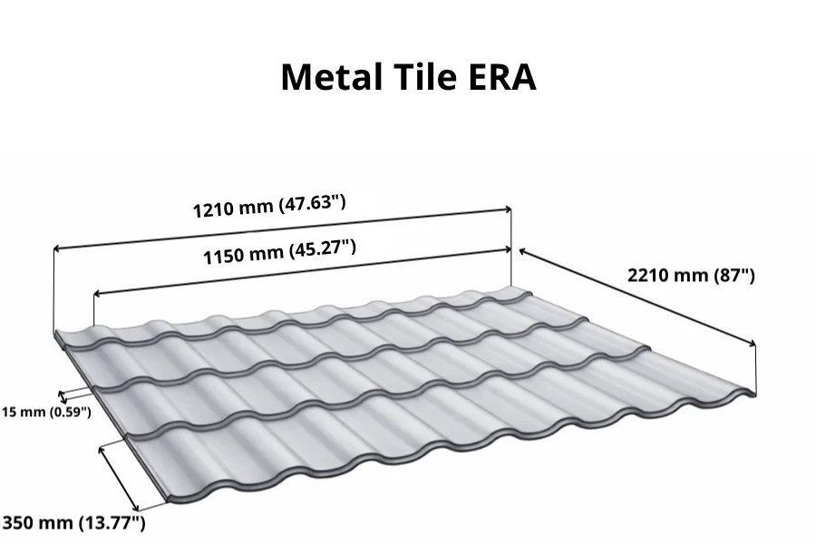 Tuile métallique ERA